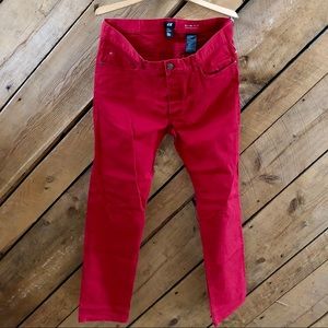 Red H&M pants